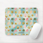 Pastel Confetti Glitzer Abstraktes Muster (2) Mousepad (Mit Mouse)