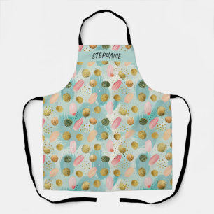 Pastel Confetti Glitzer Abstraktes Muster (2) Schürze