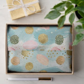 Pastel Confetti Glitzer Abstraktes Muster (2) Seidenpapier (Geschenk)