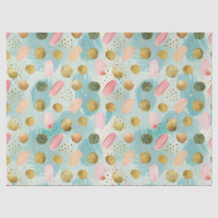 Pastel Confetti Glitzer Abstraktes Muster (2) Seidenpapier