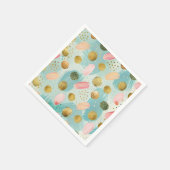 Pastel Confetti Glitzer Abstraktes Muster (2) Serviette (Ecke)