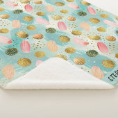 Pastel Confetti Glitzer Abstraktes Muster (2) Sherpadecke (3/4)