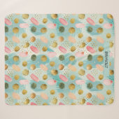 Pastel Confetti Glitzer Abstraktes Muster (2) Sherpadecke (Vorderseite (Horizontal))