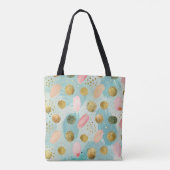 Pastel Confetti Glitzer Abstraktes Muster (2) Tasche (Rückseite)