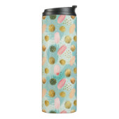 Pastel Confetti Glitzer Abstraktes Muster (2) Thermosbecher (Nach links gedreht)