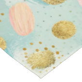 Pastel Confetti Glitzer Abstraktes Muster (2) Tischdecke (Schrägansicht)
