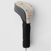 Pastel Confetti Glitzer Abstraktes Muster Golf Headcover (angewinkelt)