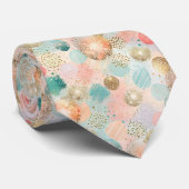 Pastel Confetti Glitzer Abstraktes Muster Krawatte (Gerollt)