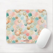 Pastel Confetti Glitzer Abstraktes Muster Mousepad (Mit Mouse)