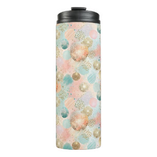 Pastel Confetti Glitzer Abstraktes Muster Thermosbecher
