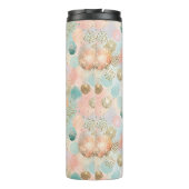 Pastel Confetti Glitzer Abstraktes Muster Thermosbecher (Rückseite)