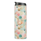Pastel Confetti Glitzer Abstraktes Muster Thermosbecher (Nach rechts gedreht)