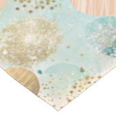 Pastel Confetti Glitzer Abstraktes Muster Tischdecke (Schrägansicht)