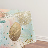 Pastel Confetti Glitzer Abstraktes Muster Tischdecke (Beispiel)