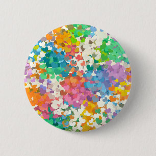 Pastel Confetti Hearts Button