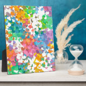 Pastel Confetti Hearts Fotoplatte (Seite)