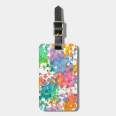 Pastel Confetti Hearts Gepäckanhänger (Vorderseite vertikal)