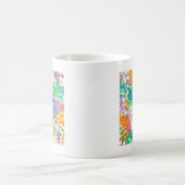 Pastel Confetti Hearts Kaffeetasse (Mittel)