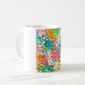 Pastel Confetti Hearts Kaffeetasse (Vorderseite Links)