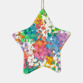 Pastel Confetti Hearts Keramikornament (Rechts)