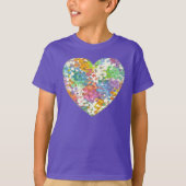 Pastel Confetti Hearts Lila T - Shirt (Vorderseite)