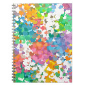Pastel Confetti Hearts Notizblock (Vorderseite)