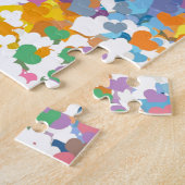 Pastel Confetti Hearts Puzzle (Seite)