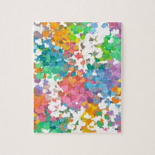 Pastel Confetti Hearts Puzzle