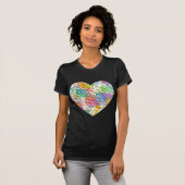 Pastel Confetti Hearts T-Shirt (Vorne ganz)