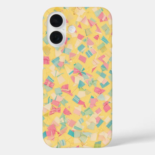 Pastel Confetti & Ribbons TelefonCase Case-Mate iPhone Hülle (Rückseite)