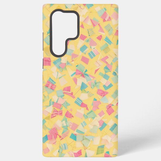 Pastel Confetti & Ribbons TelefonCase Samsung Galaxy Hülle (Rückseite)
