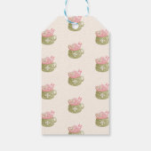 Pastel Cookie Cocoa Tasse Frohe Weihnachten Geschenkanhänger (Rückseite)