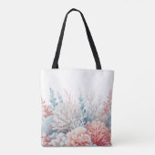 Pastel Coral Reef Beach Wedding-Bridal- Tasche (Rückseite)