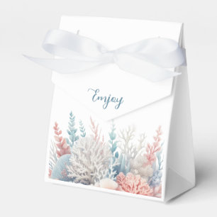 Pastel Coral Reef Beach Wedding- Geschenkschachtel
