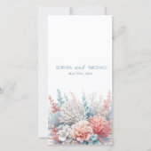 Pastel Coral Reefs - Hochzeitsprogramm am Strand - (Vorderseite)