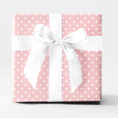 Pastel Coral und White Small Polka Dot Geschenkpapier
