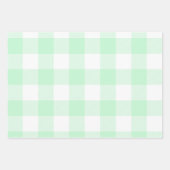 Pastel Coral Yellow and Mint Easter Gingham Multi Geschenkpapier Set (Vorderseite 3)