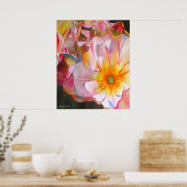 Pastel Cornelia Rose Aquarellbilder Poster (Küche)