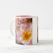 Pastel Cornelia Rose Aquarellbilder Zweifarbige Tasse (Vorderseite Links)
