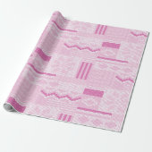 Pastel Cosy Pink Fair Isle Winter Strick Weihnacht Geschenkpapier (Ungerollt)