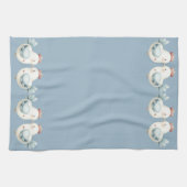 Pastel Cottagecore Chicken Geschirrtuch (Horizontal)
