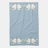 Pastel Cottagecore Chicken Geschirrtuch (Vertikal)