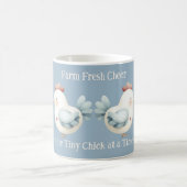 Pastel Cottagecore Chicken Kaffeetasse (Mittel)