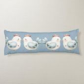 Pastel Cottagecore Chicken Seitenschläferkissen (Rückseite)