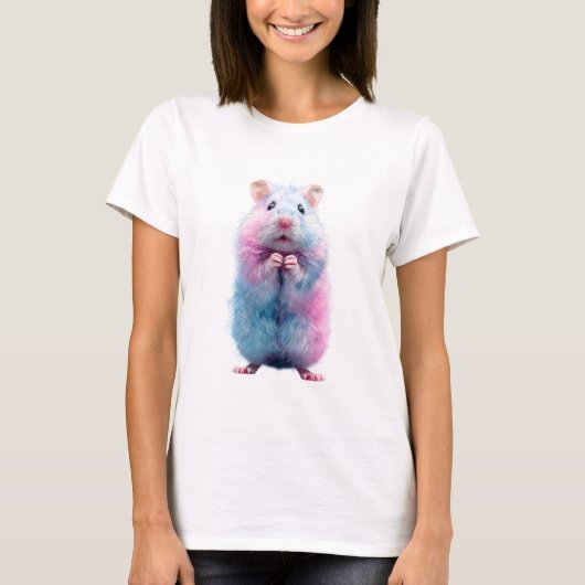 Pastel Cotton Candy Hamster Dreamy Women T-Shirt (Vorderseite)