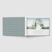 Pastel Couple Floral Garden Arch Botanische Hochze Gästebuch (Voll)