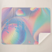 Pastel Couple Name Roman Numeral Date Lg. durchwur Sherpadecke (Vorderseite (Horizontal))