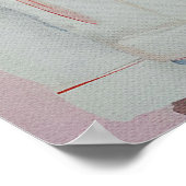 Pastel Cowboy Cats Trendy Wall Art Poster drucken (Ecke)