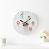 Pastel Craft Theme Große Wanduhr (Zuhause)