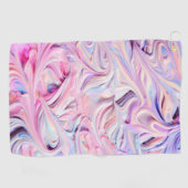 Pastel Creamy Zuckerguss Golfhandtuch (Horizontal)